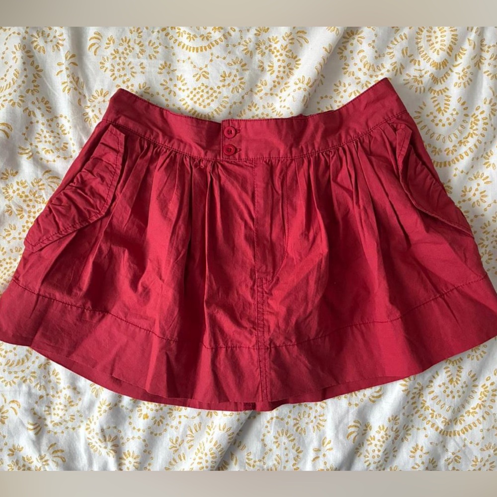 y2k low rise ruffle babydoll mini skirt